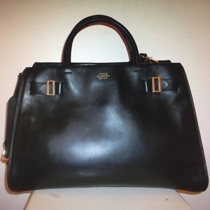 Vince Camuto Black Leather Satchel